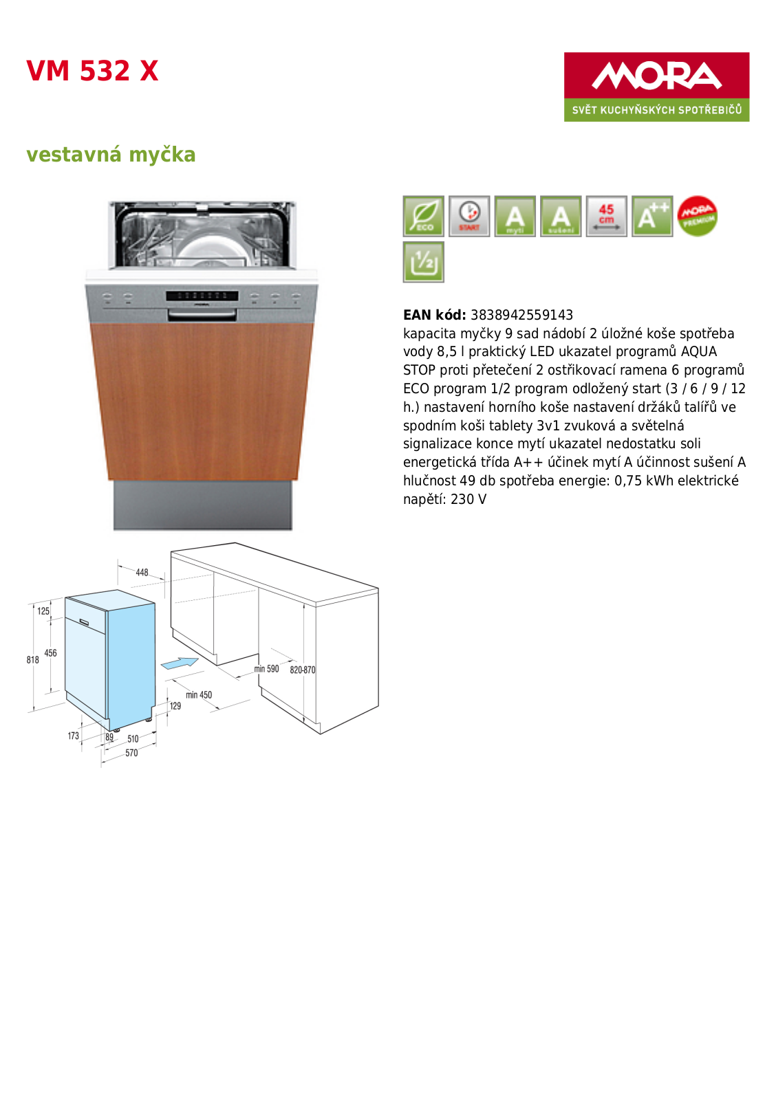 Mora VM 532 X User Manual