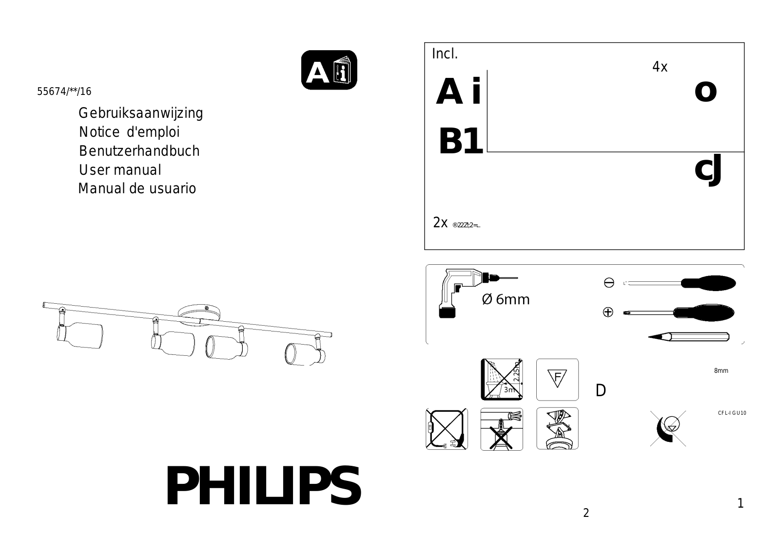 Philips Ecomoods Spot User Manual