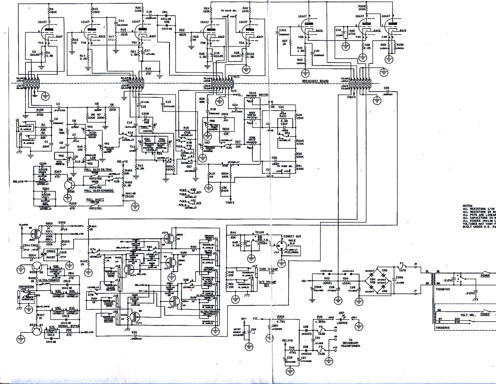 Peavey rockmaster 91 schematic