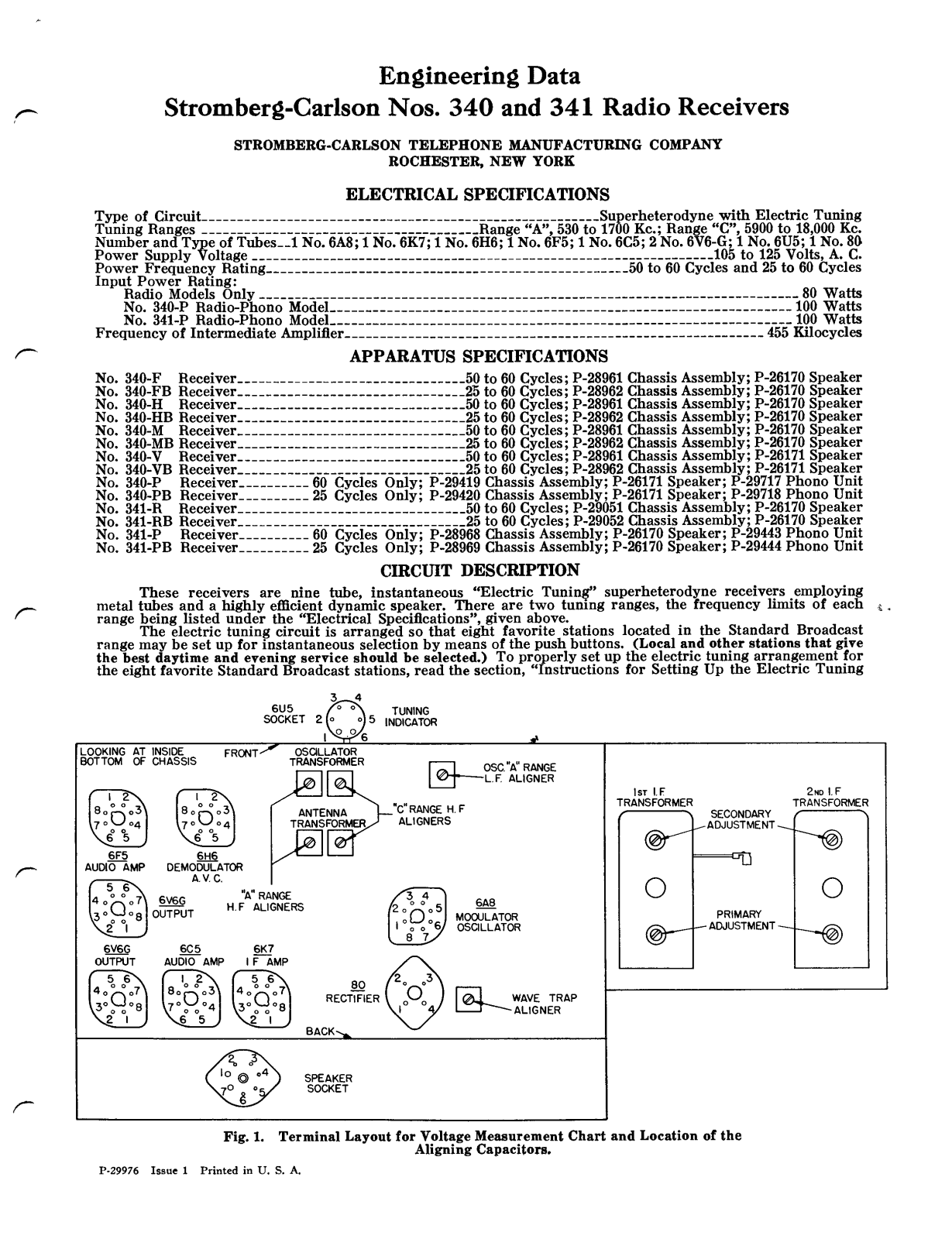 Stromberg Carlson 340 schematic