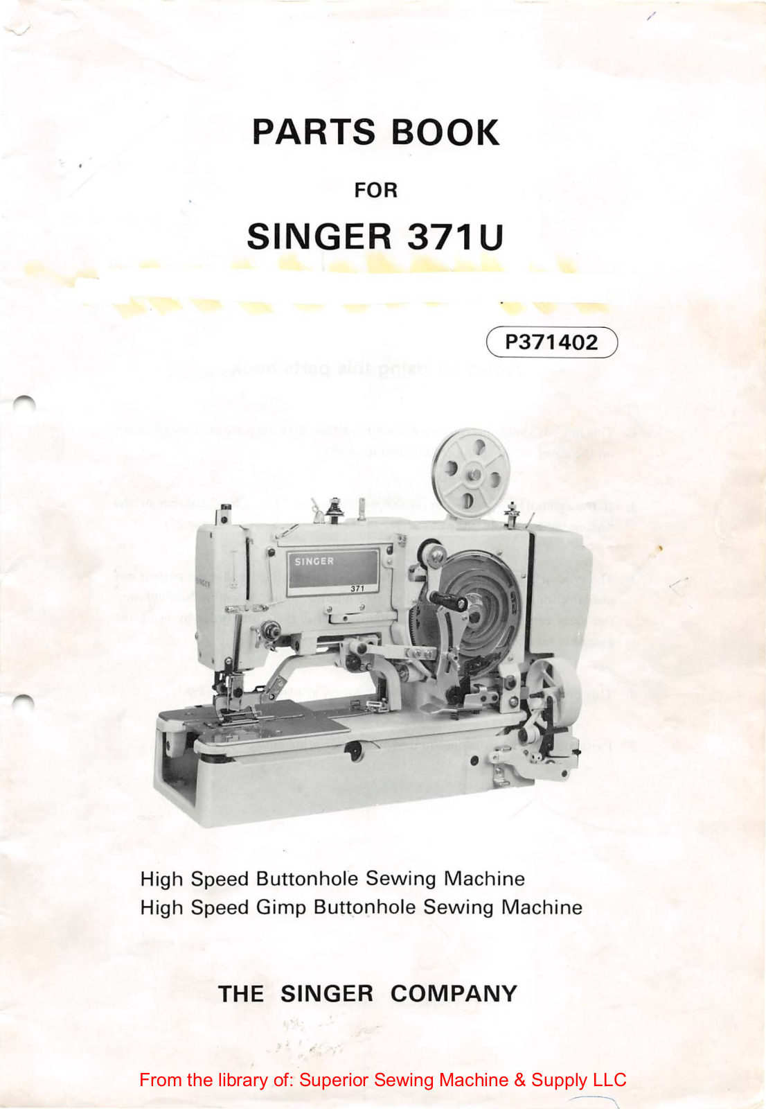 Singer 371U User Manual - ManualMachine.com