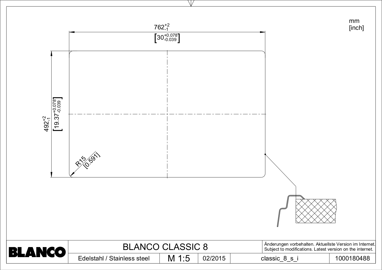 Blanco Classic 8 User Manual