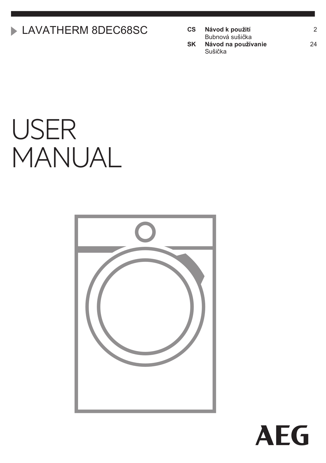 AEG T8DEC68SC User Manual