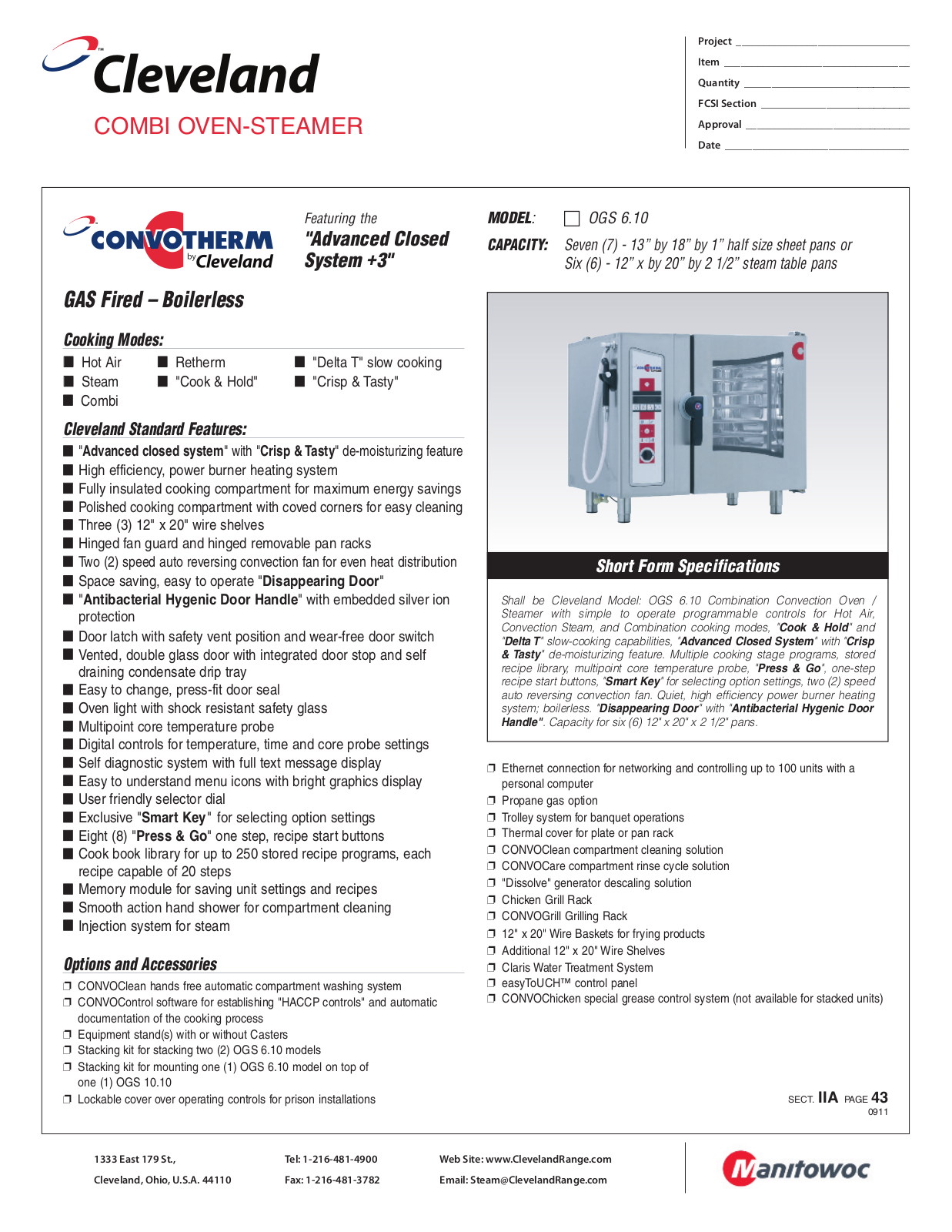 Cleveland OGS 6.10 User Manual