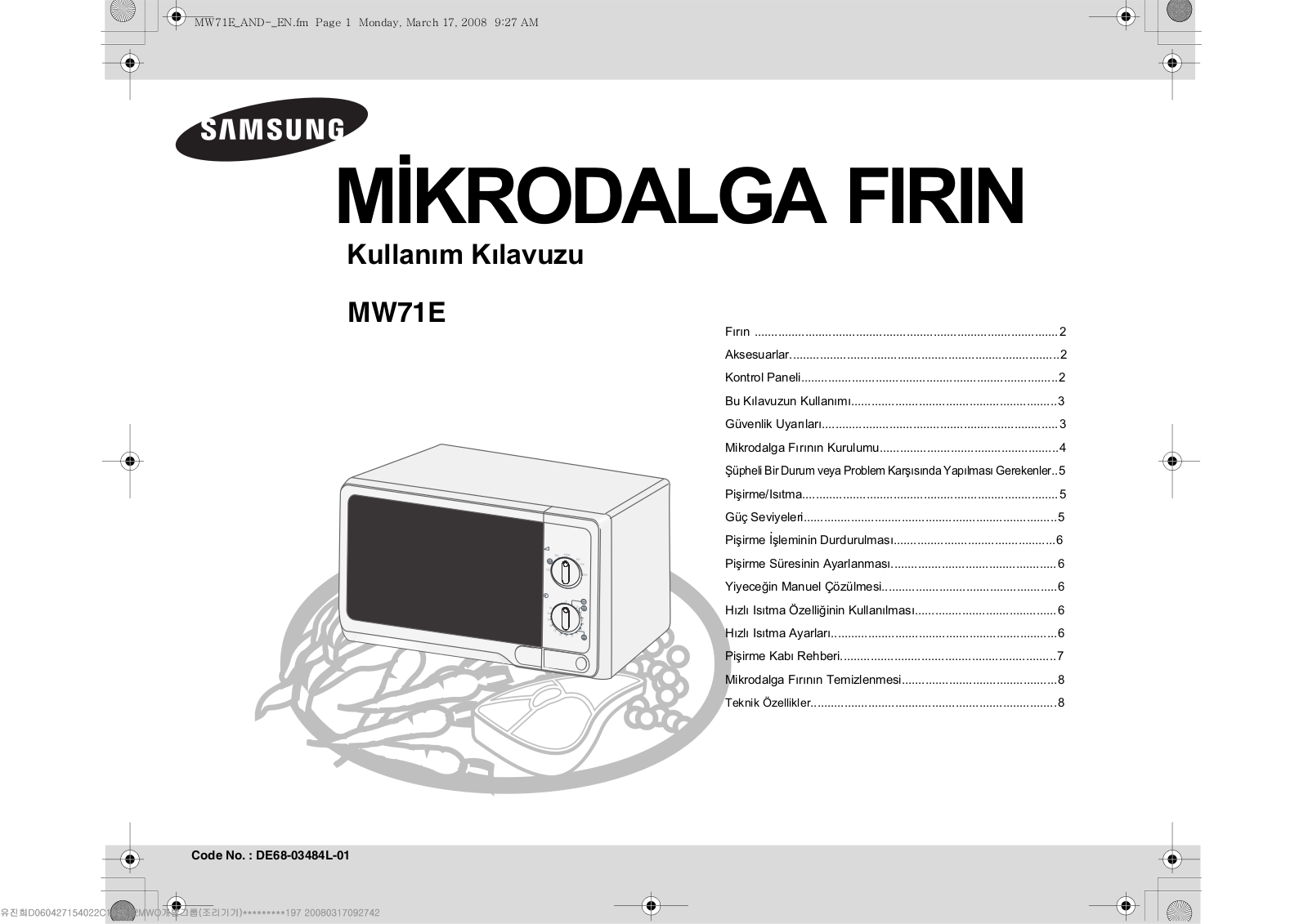 Samsung MW71E User Manual