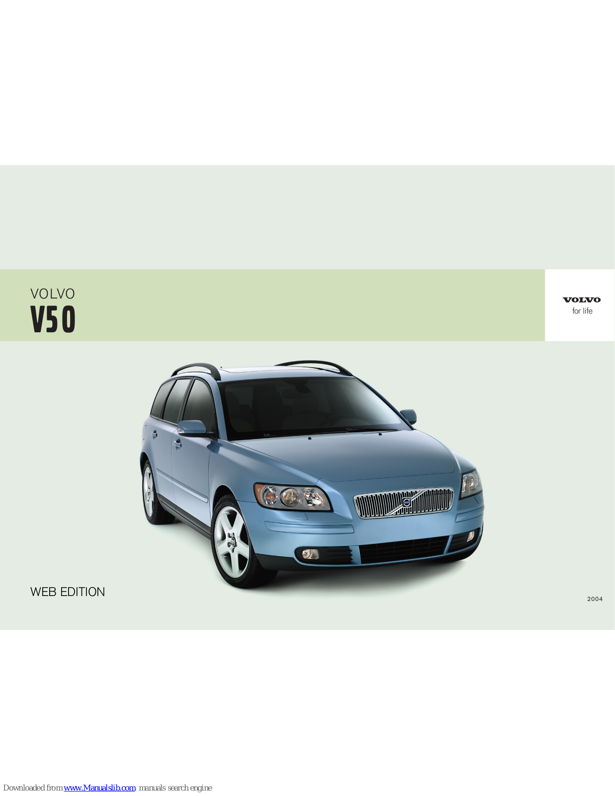 Volvo V50 2003 User Manual