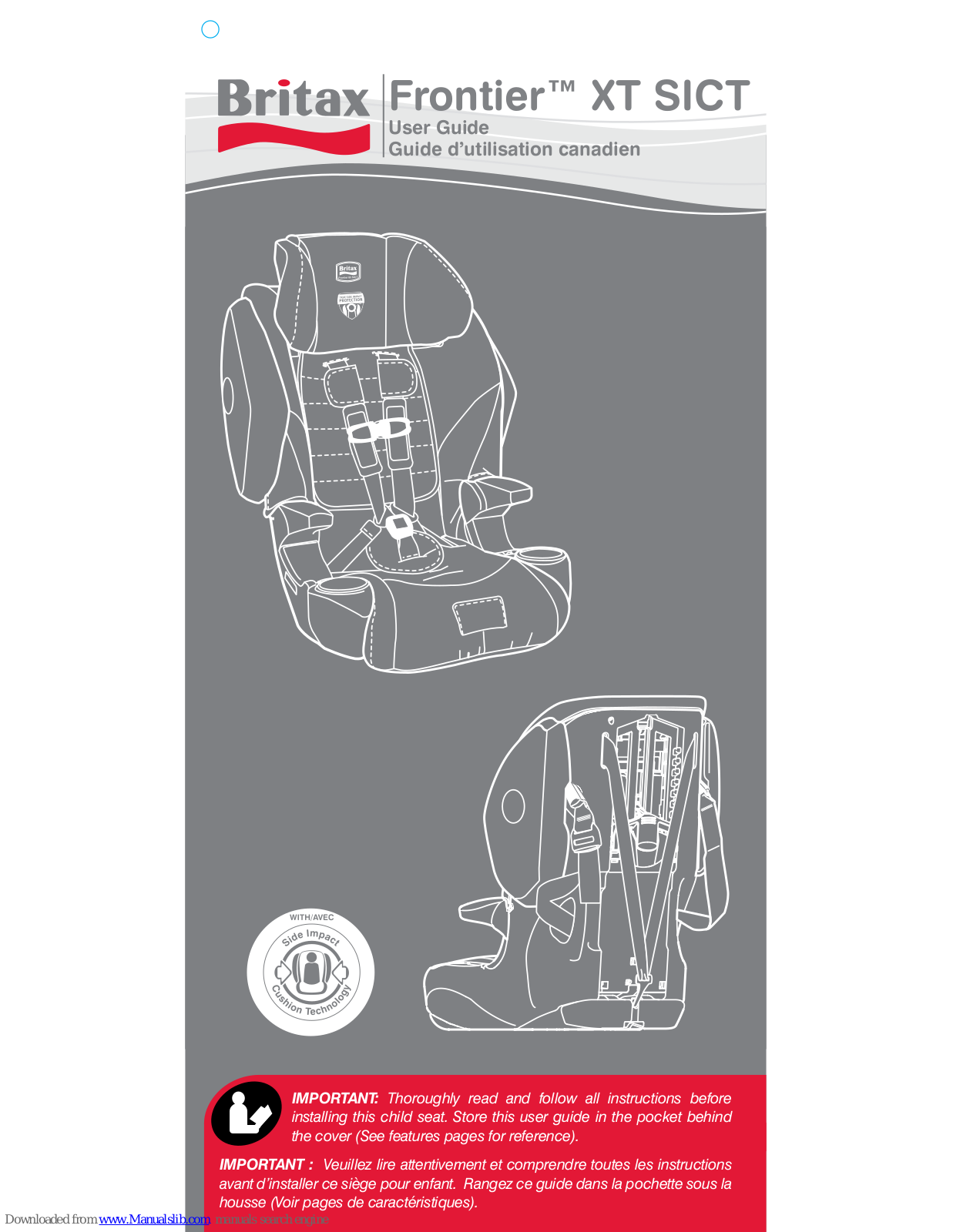 Britax Frontier XT SICT User Manual