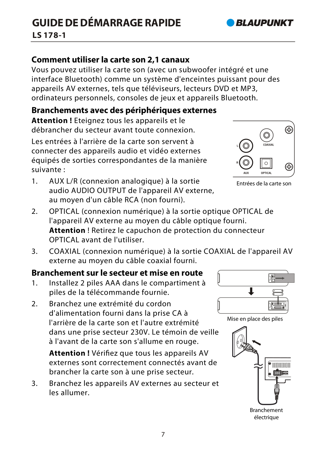 Blaupunkt LS 178-1 User guide