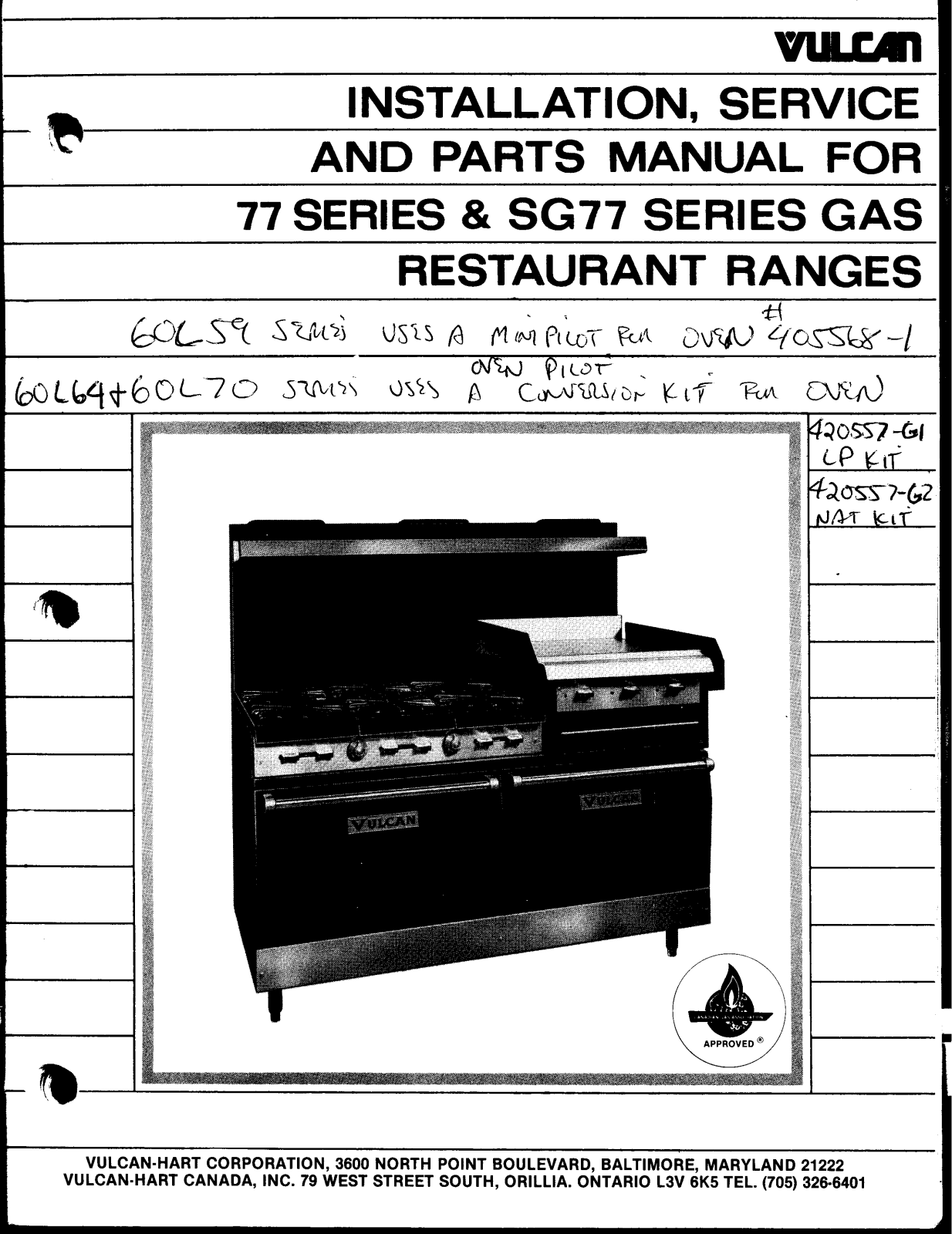 Vulcan 160L77R Service Manual