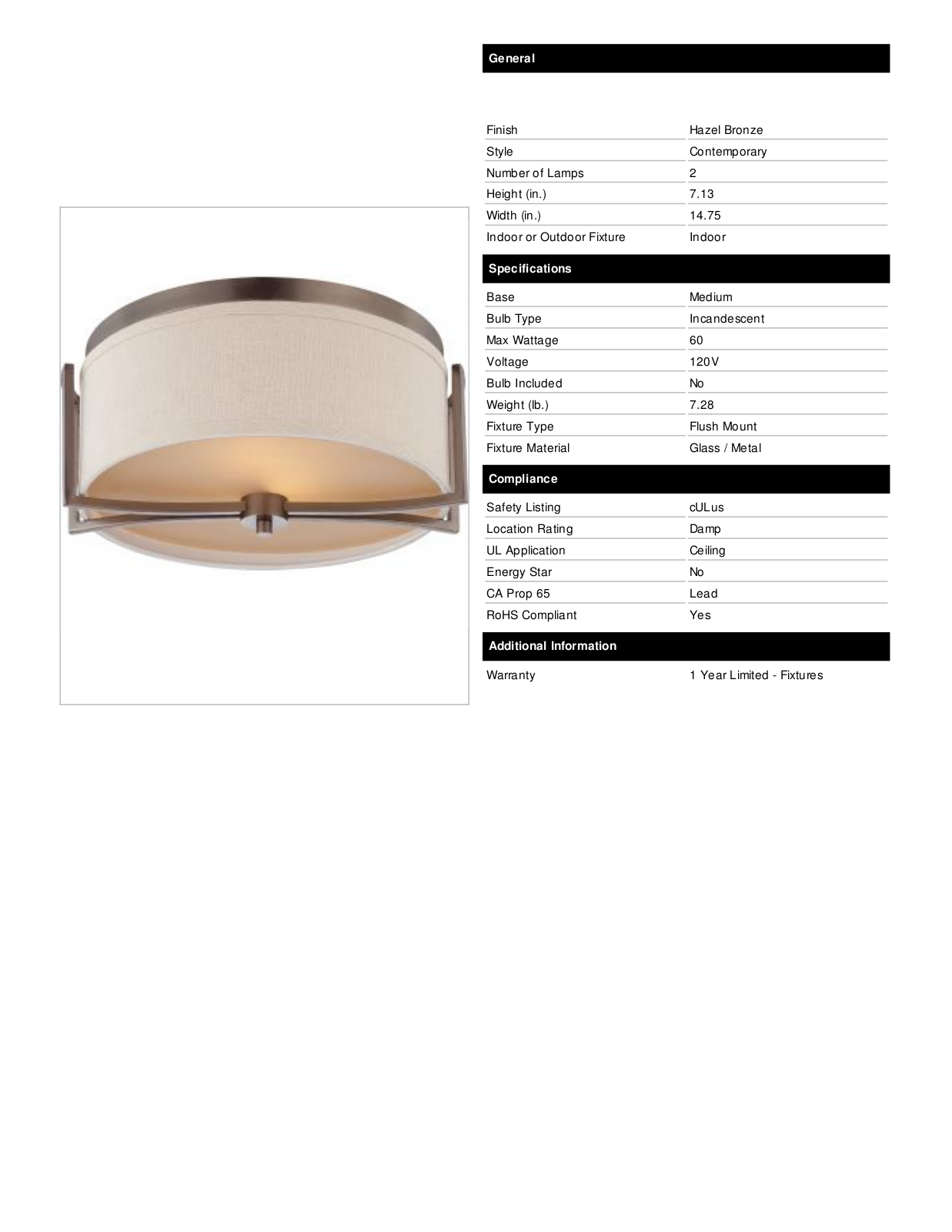 Greyleigh™ IVBX2736 Specifications - ManualMachine.com