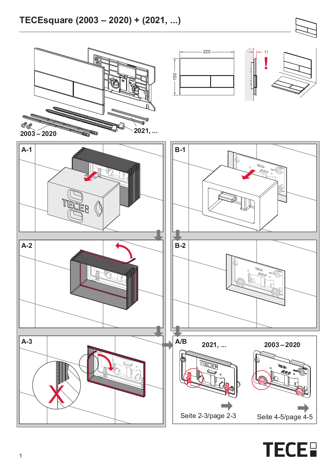 TECE 2003, 2020, 2004, 2005, 2006 User guide