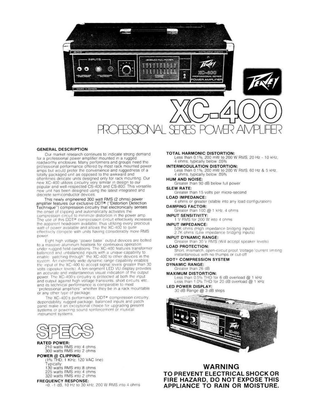 Peavey XC-400 User Manual