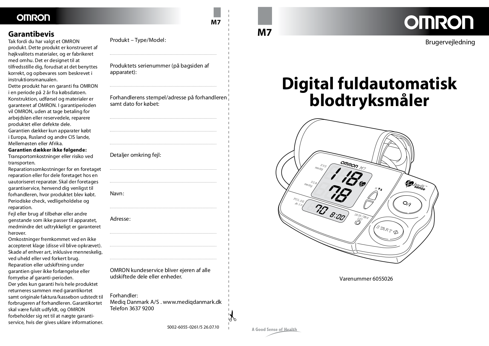 Omron M7 User Manual