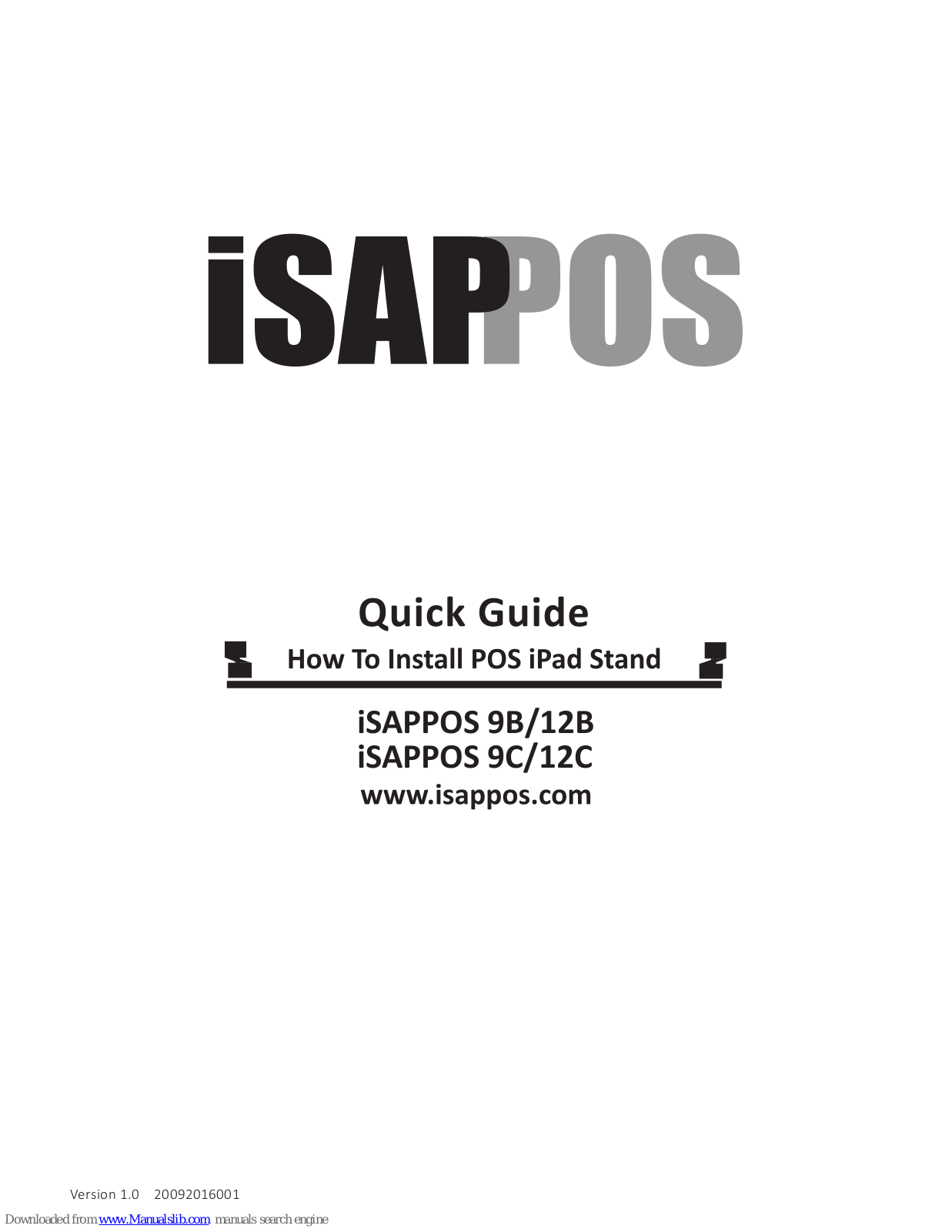 iSAPPOS 9B, 12C, 9C, 12B Quick Manual