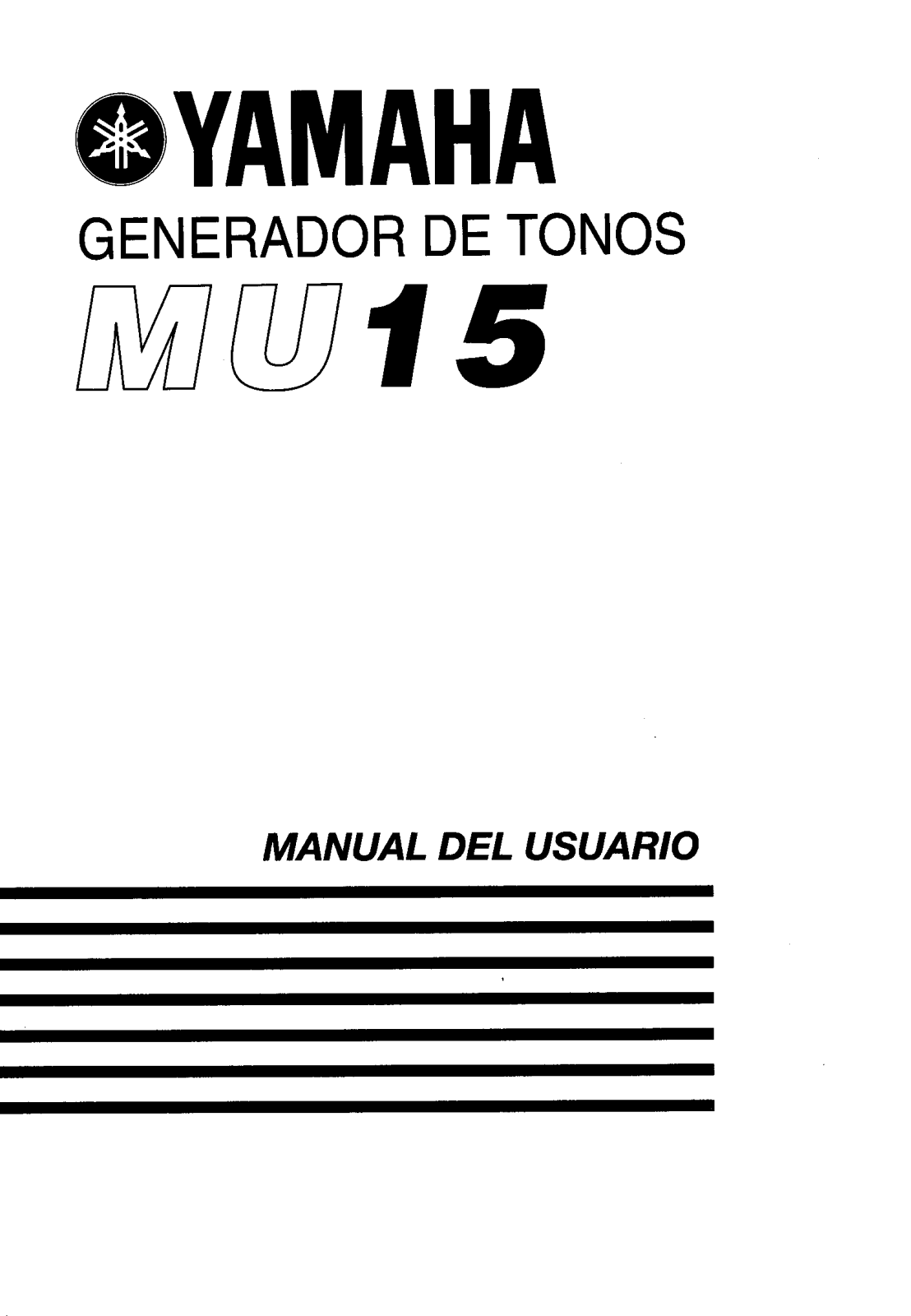 Yamaha MU15 User Manual