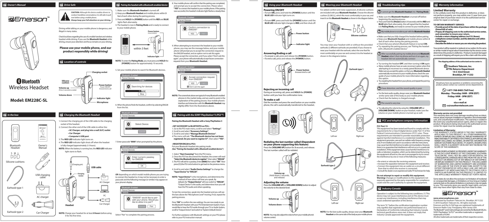 Emerson EM228C-SL User Manual