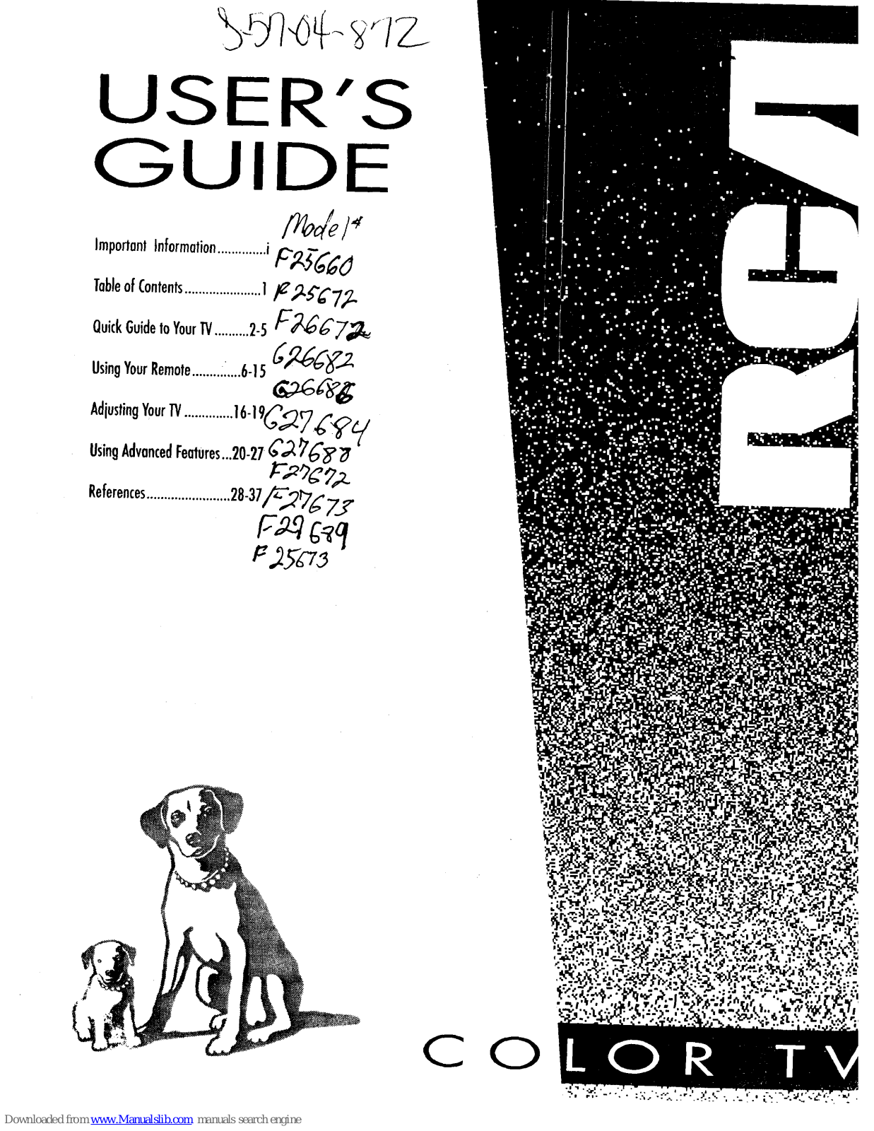 RCA F26672, F25673, F27673, F25660, F25672 User Manual - ManualMachine.com