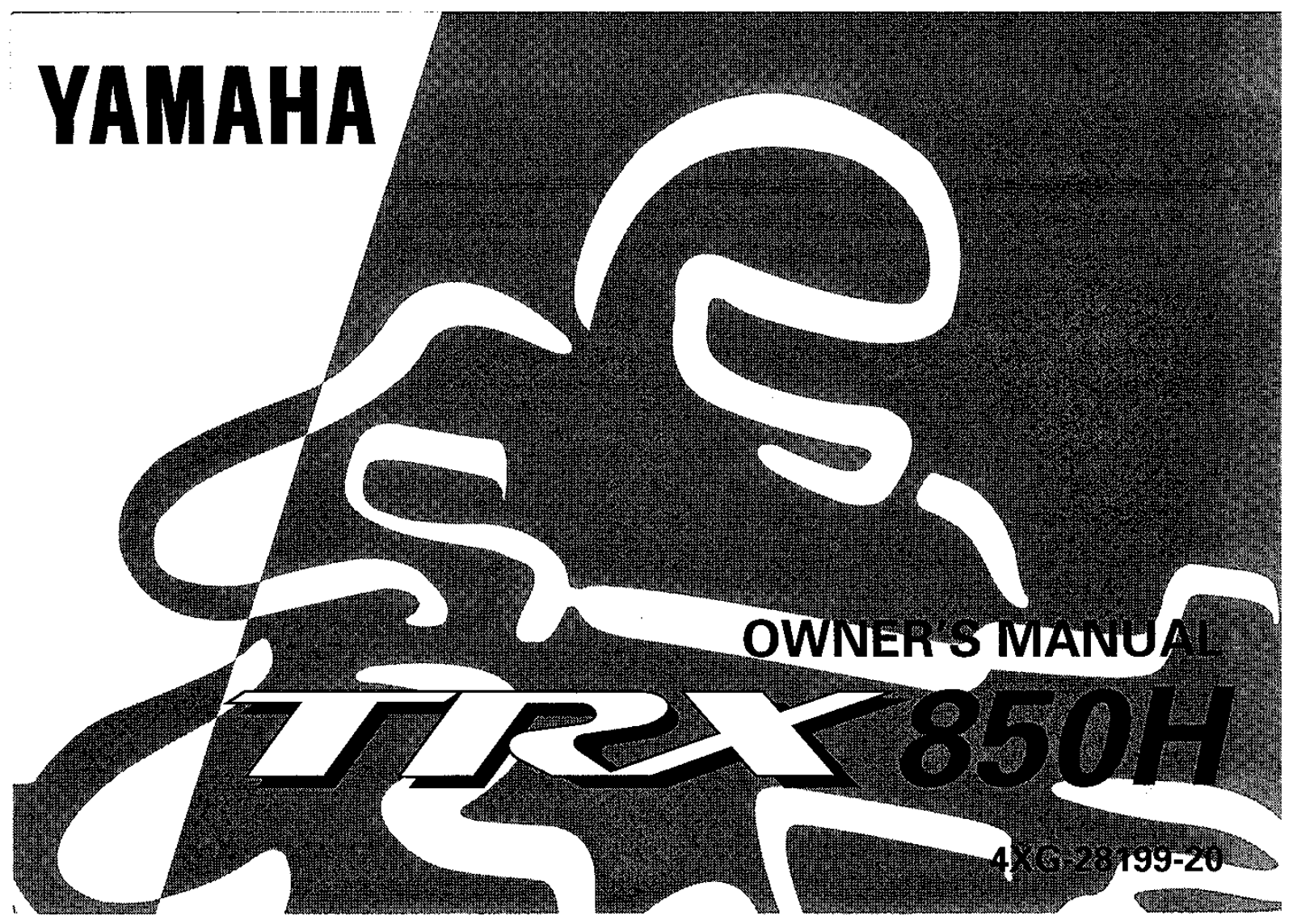 Yamaha TRZ850 H 1997 Owner's manual