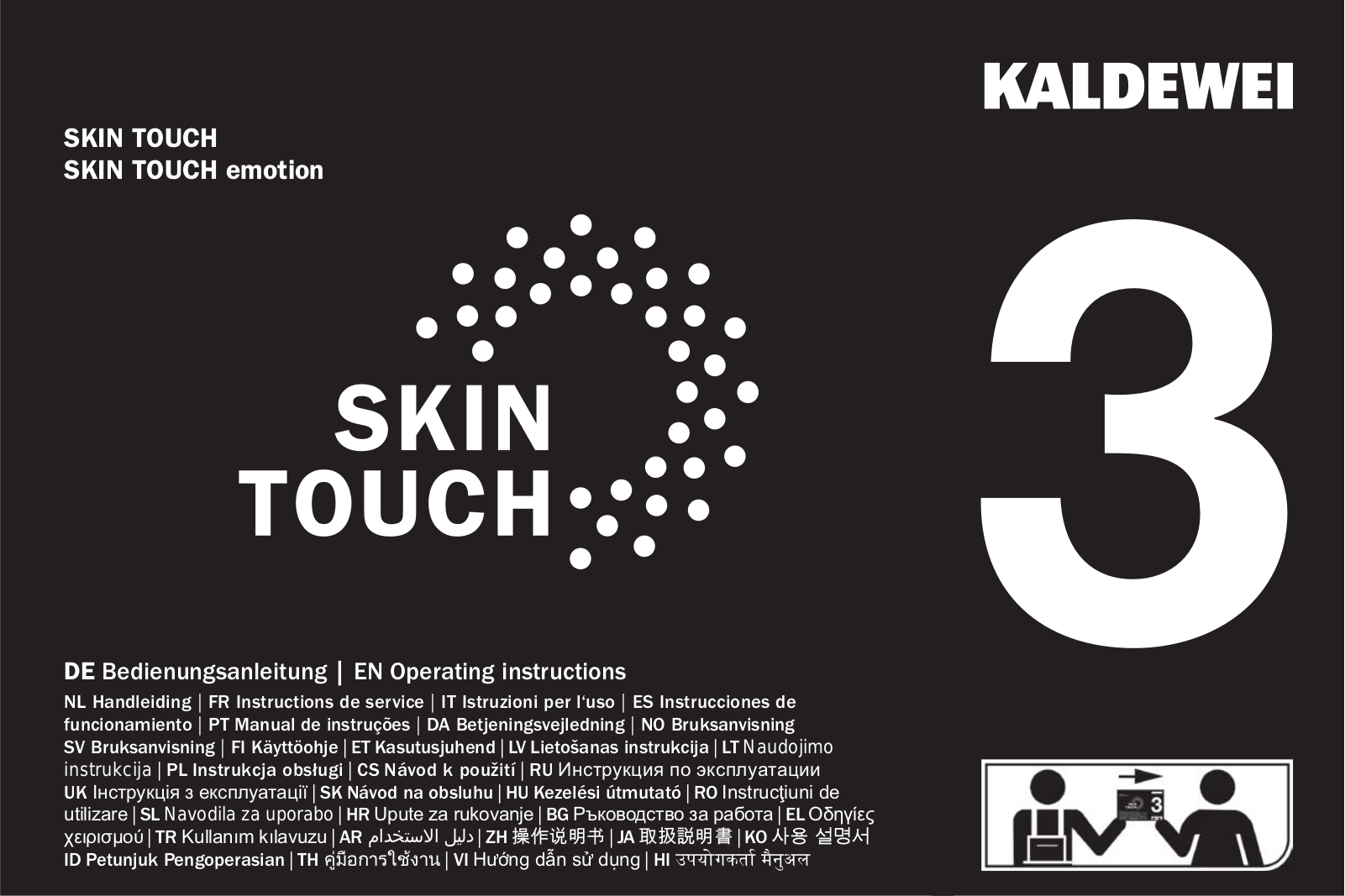 Kaldewei SKIN TOUCH, SKIN TOUCH emotion Operating Instructions Manual