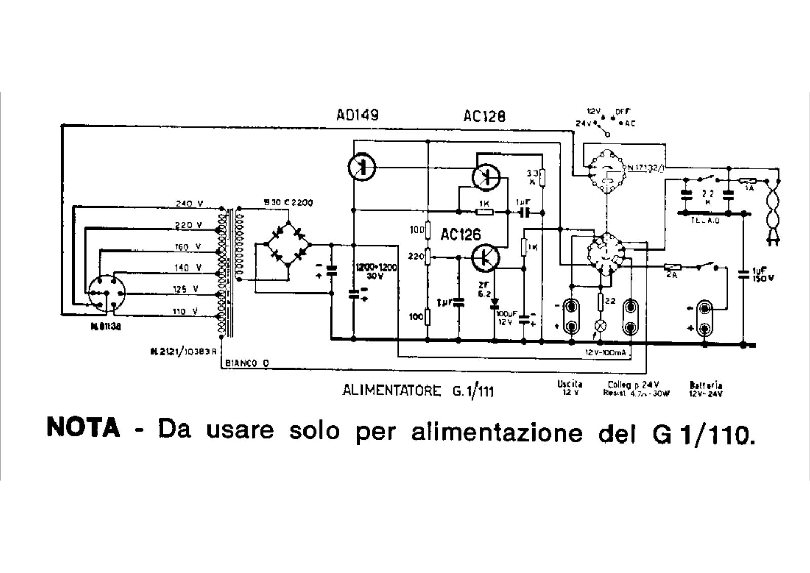 Geloso g1 111 schematic