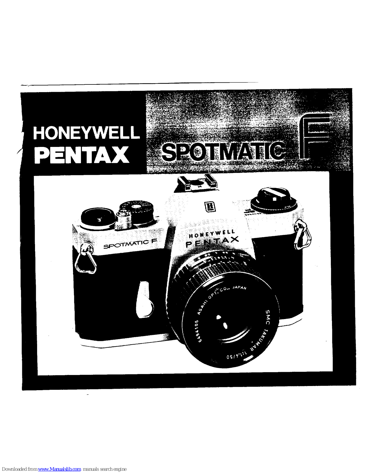 Pentax Spotmatic Spotmatic F, Spotmatic F User Manual