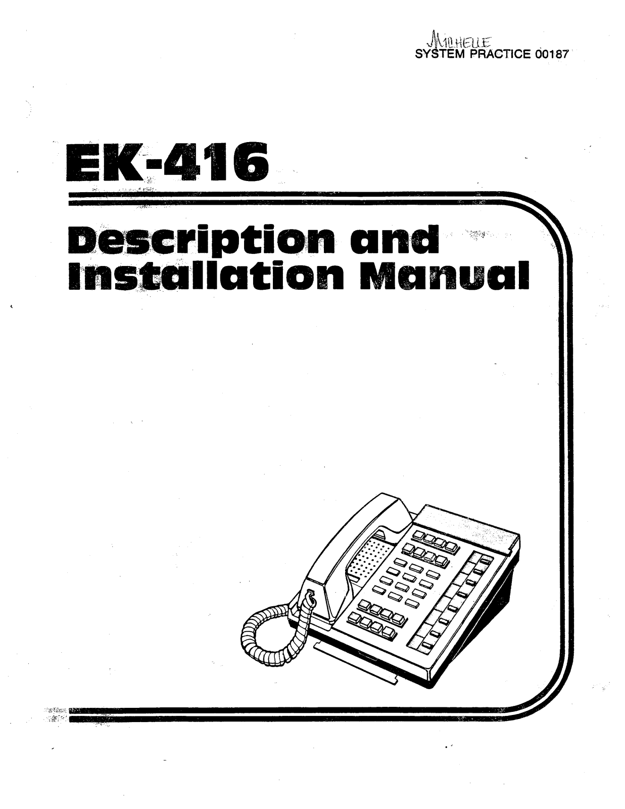 TIE EK416 User Guide