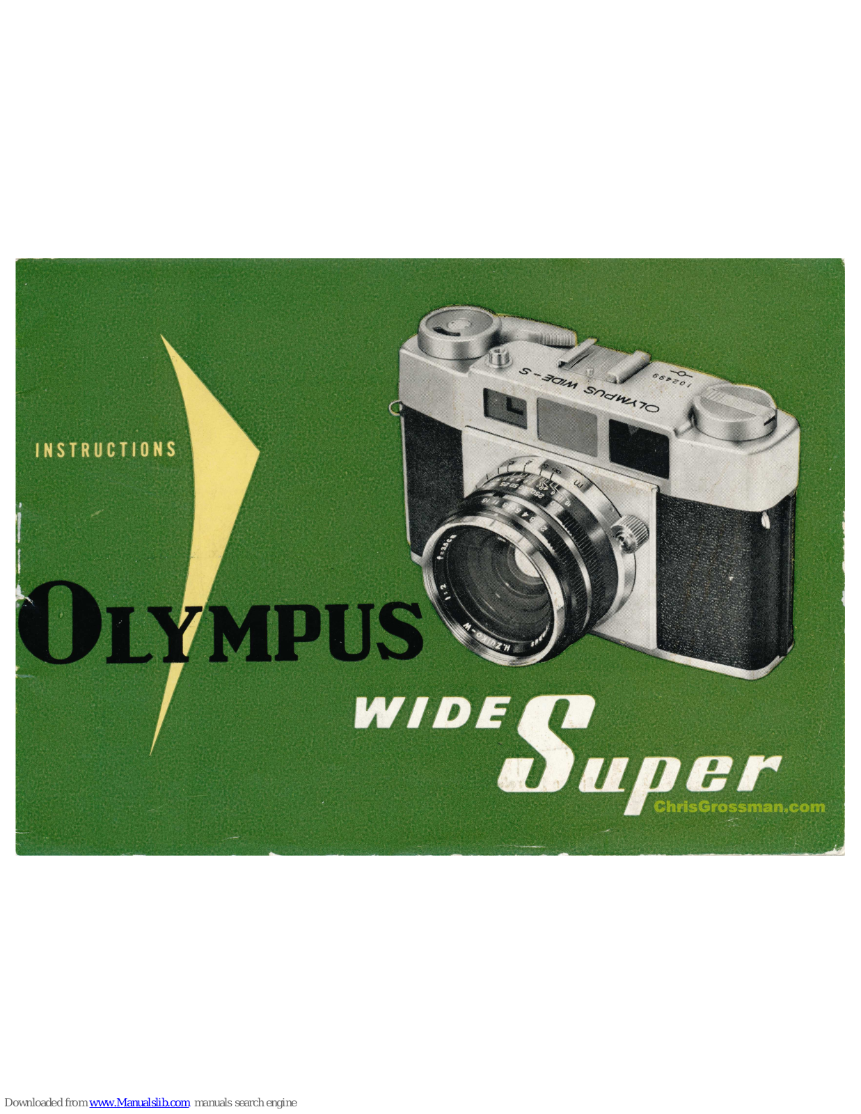 Olympus Wide-Super Instruction Manual