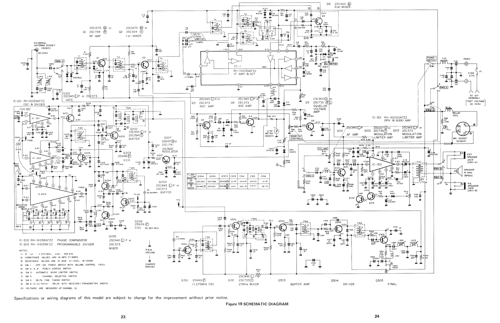 Sharp CB-750A Schematic