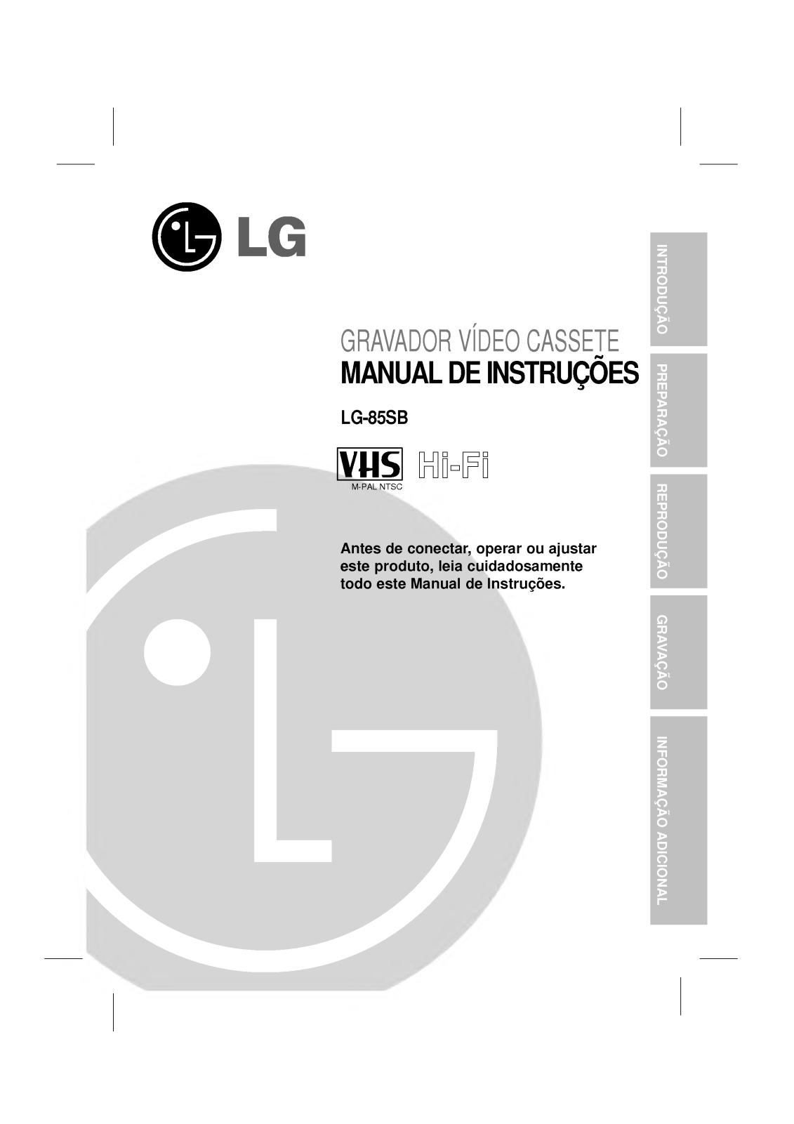 Lg LG-85SB User Manual