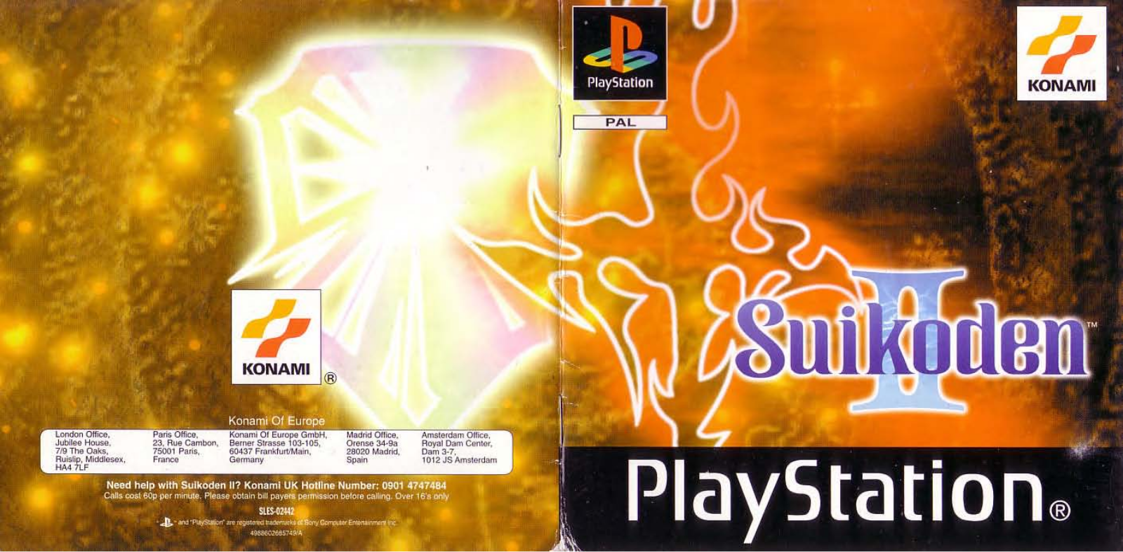 Games SONY PS & PSX SUIKODEN II User Manual