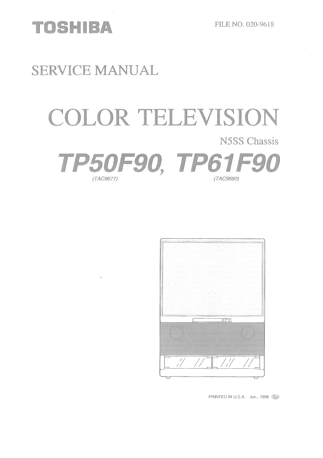 Toshiba TP50F90, TP61F90 Schematic