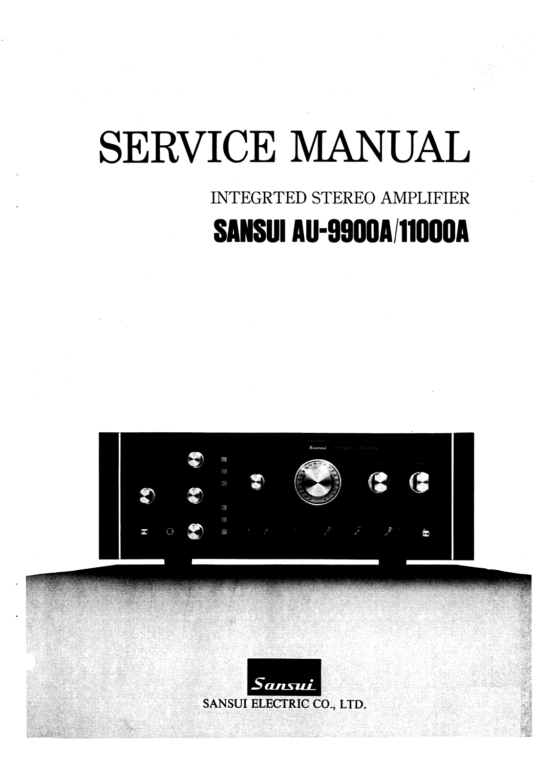 Sansui AU-11000-A, AU-9900-A Service manual