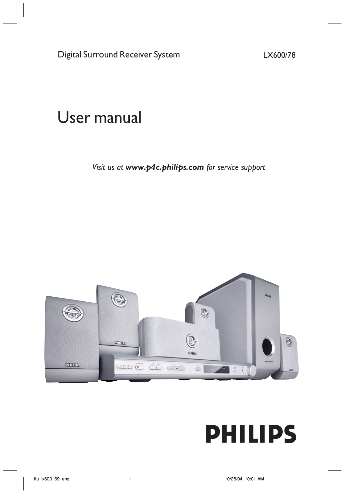 Philips LX600/69, LX600/01 User Manual
