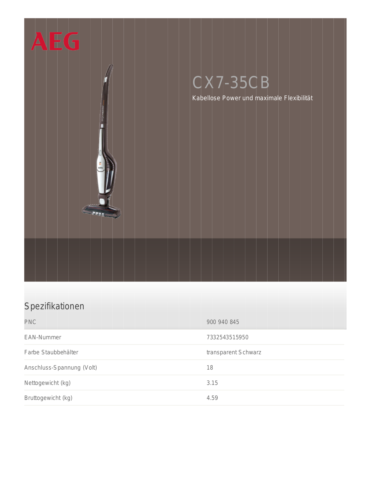 AEG CX7-35CB USER MANUAL