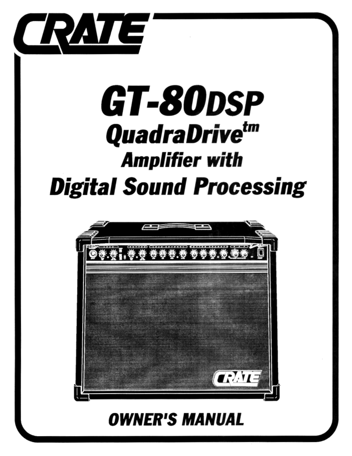 Crate Amplifiers GT-80DSP User Manual