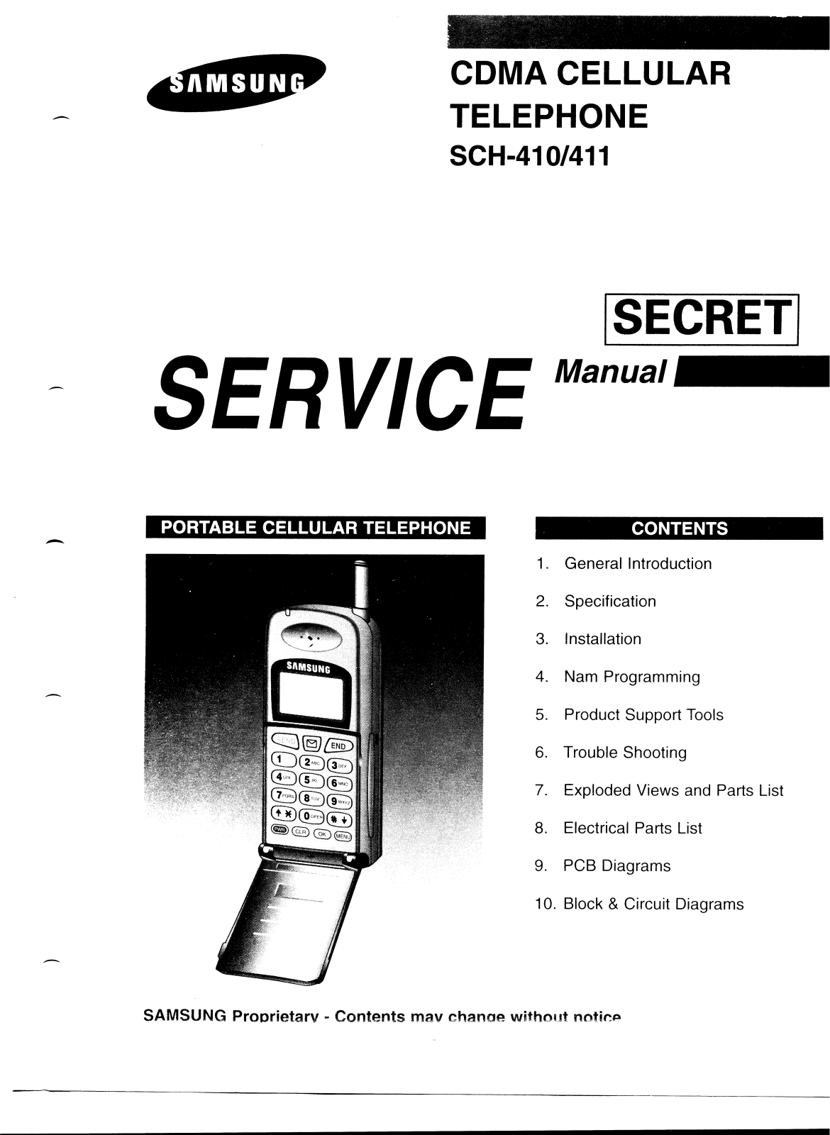 Samsung SCH-410 Service Manual