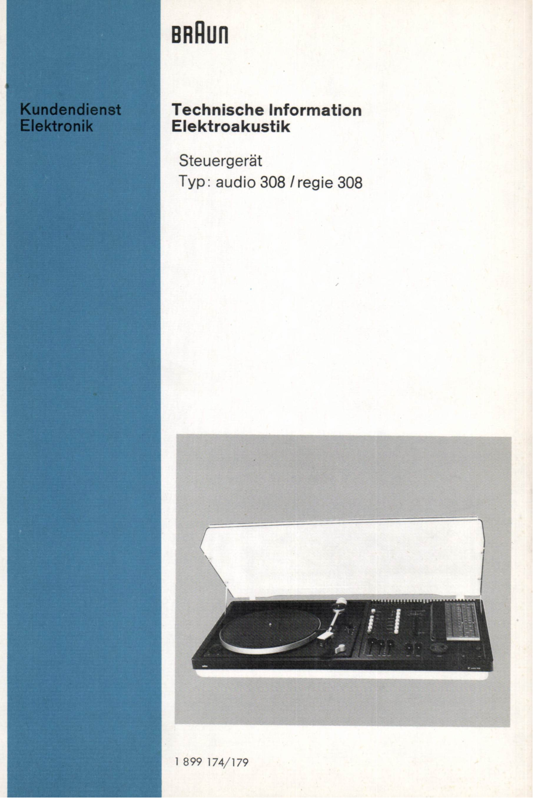 Braun audio 308, regie 308 User Manual