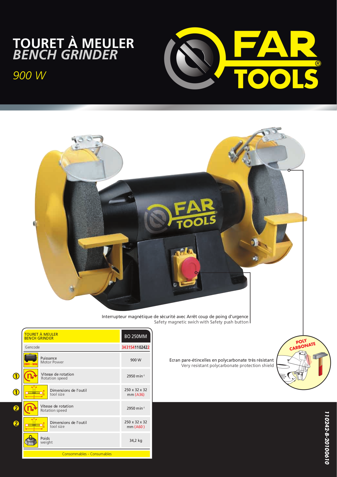 FARTOOLS BO250MM User Manual