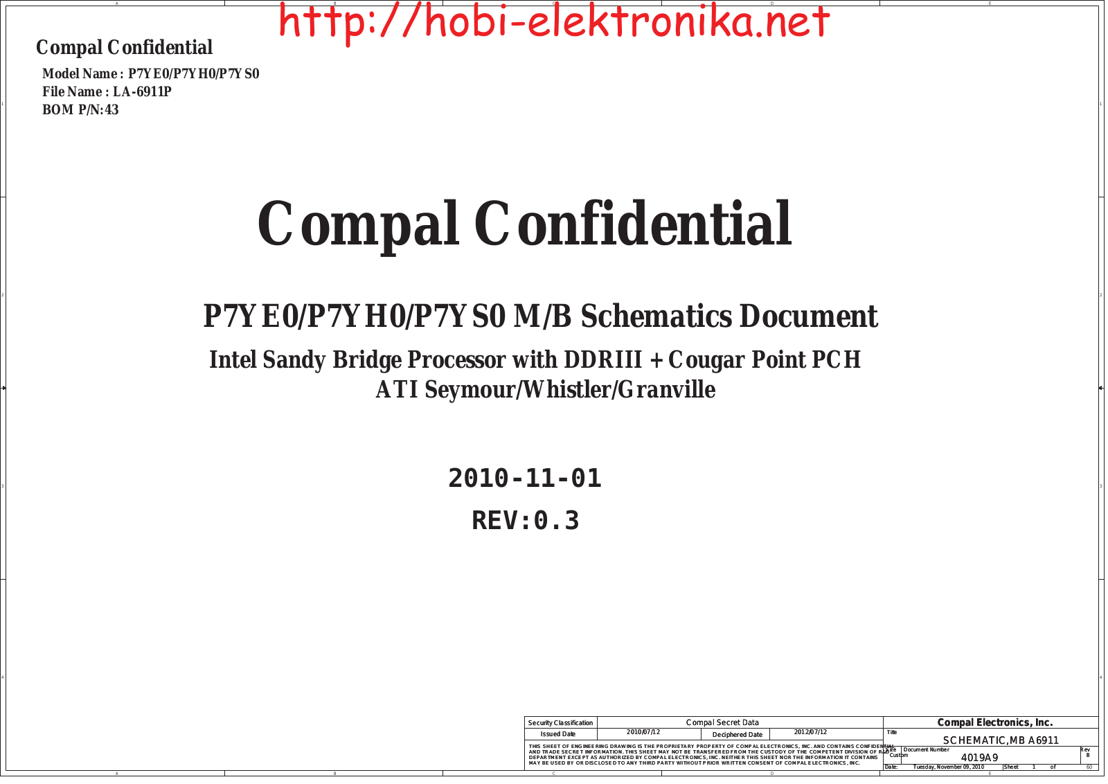 Compal LA-6911P Schematics