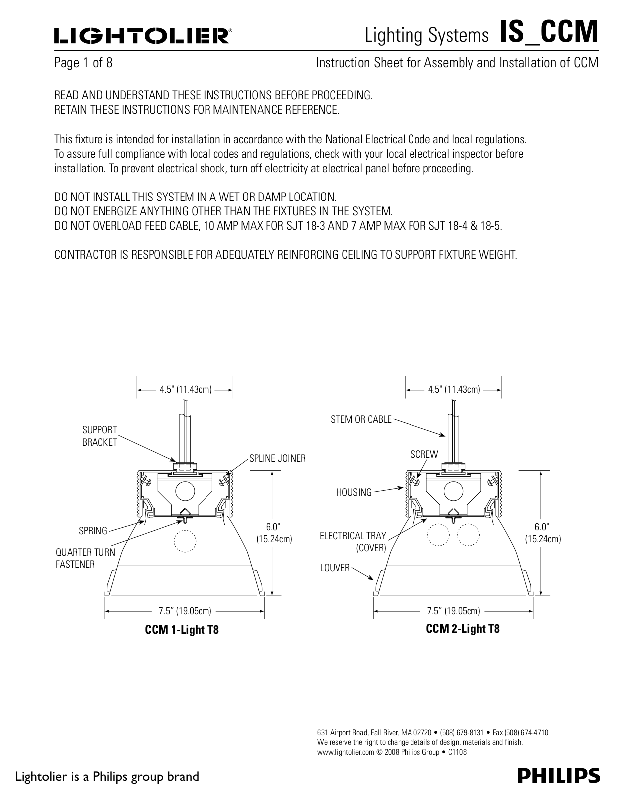 Lightolier IS-CCM User Manual