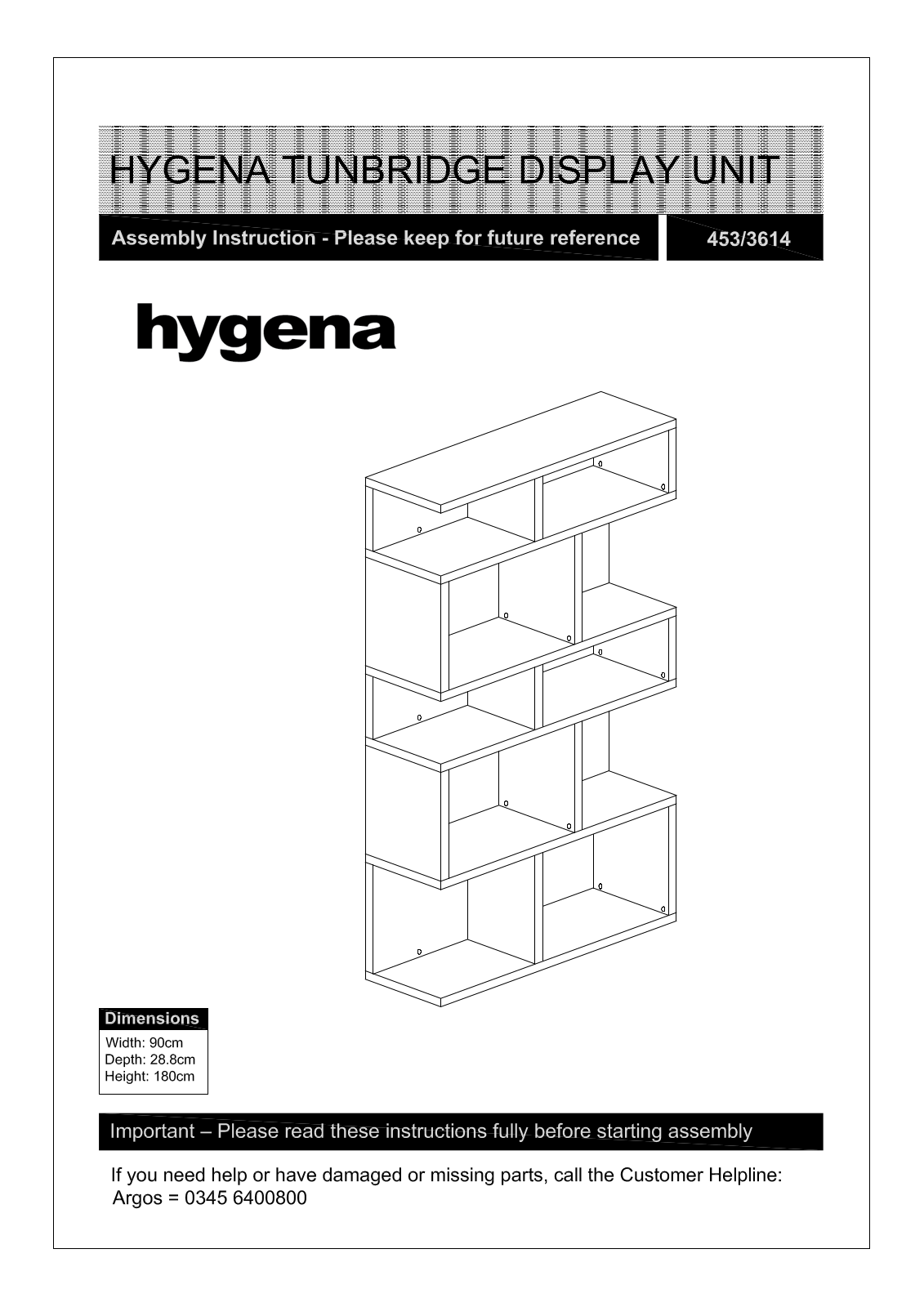 Hygena 33518 Instruction manual