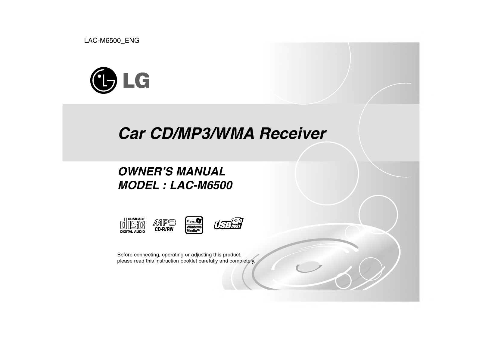 LG LAC-M6500 User Manual