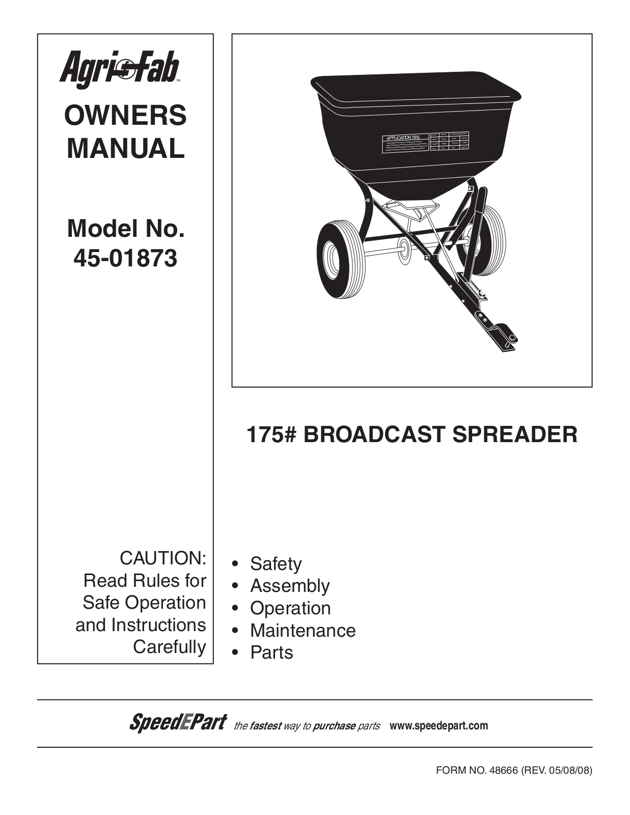 Agri-Fab 45-01873, 175 User Manual