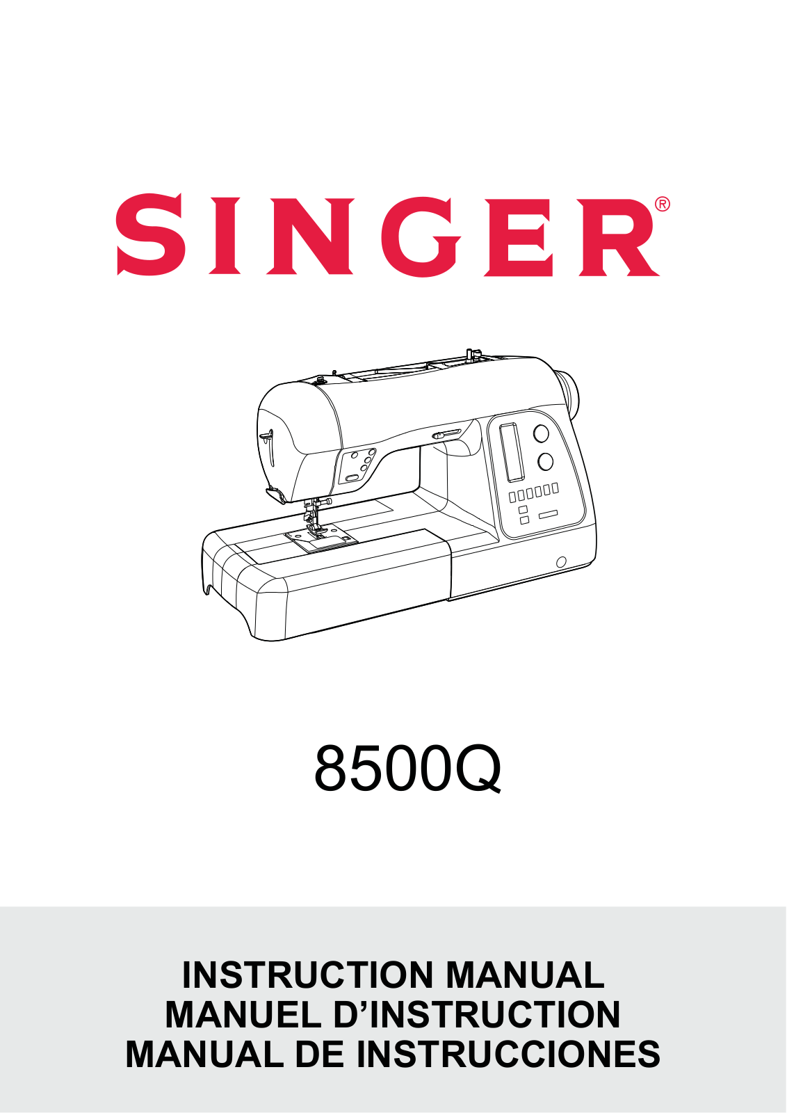 Singer 8500Q Instruction Manual