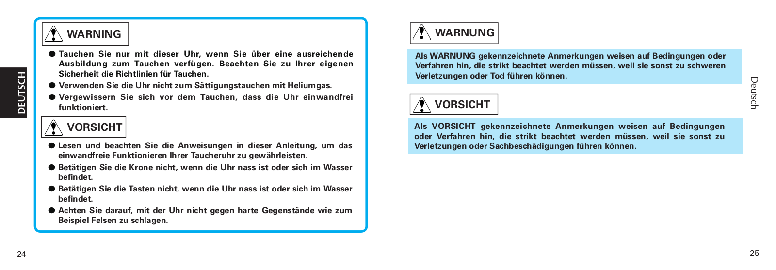 Seiko V157, V158 operation manual