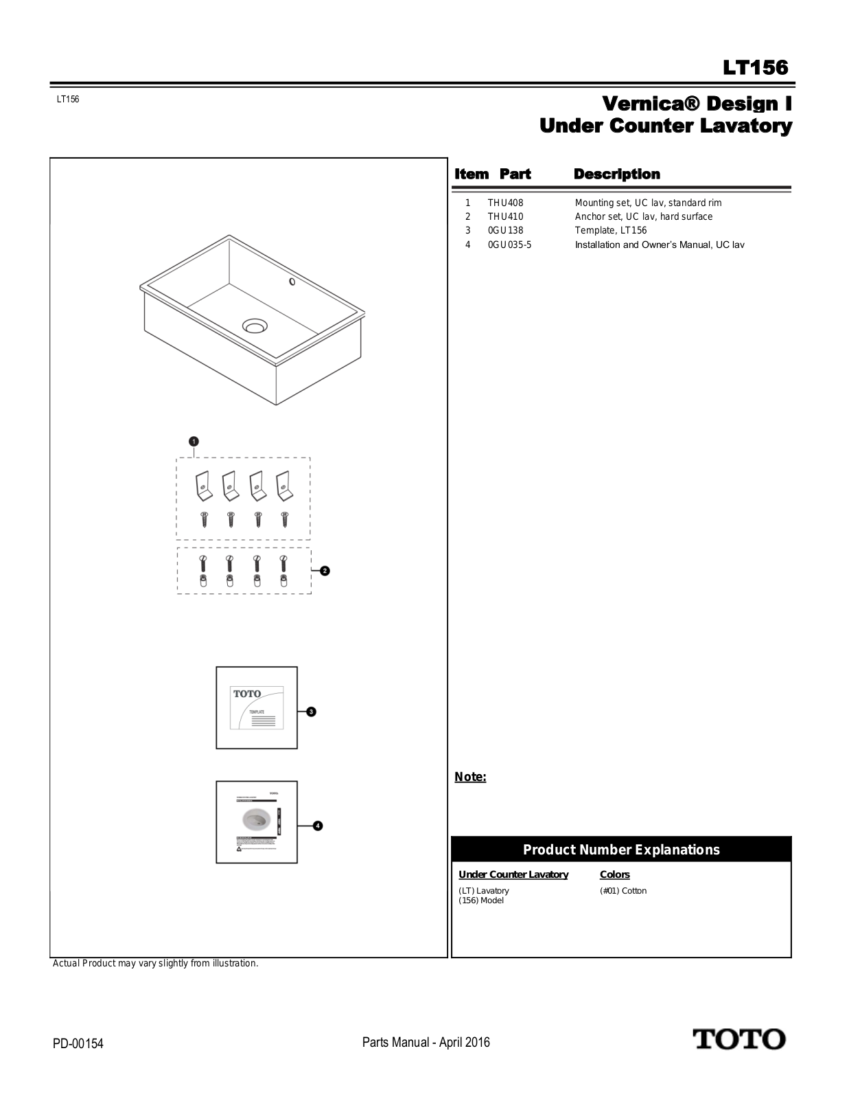 TOTO TOT3408 Specifications - ManualMachine.com