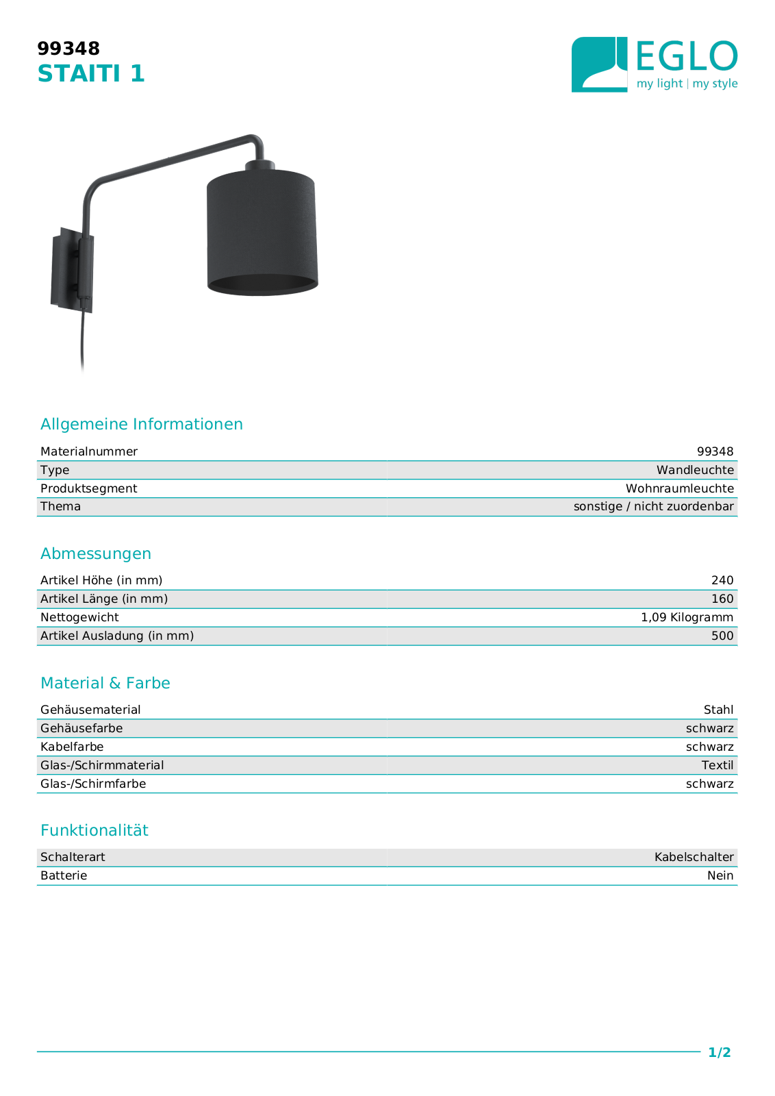 Eglo 99348 Service Manual