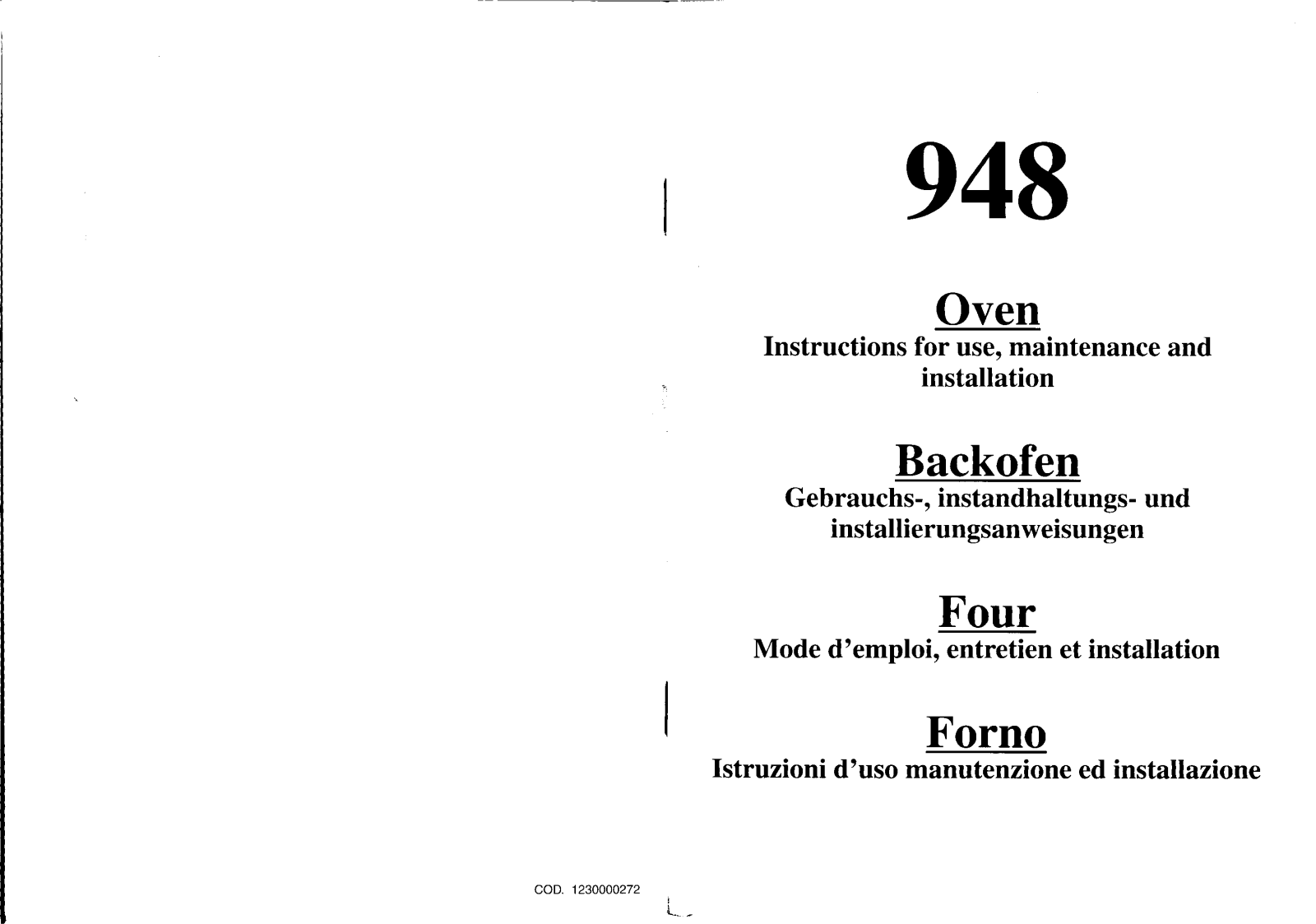 Candy 948 User Manual