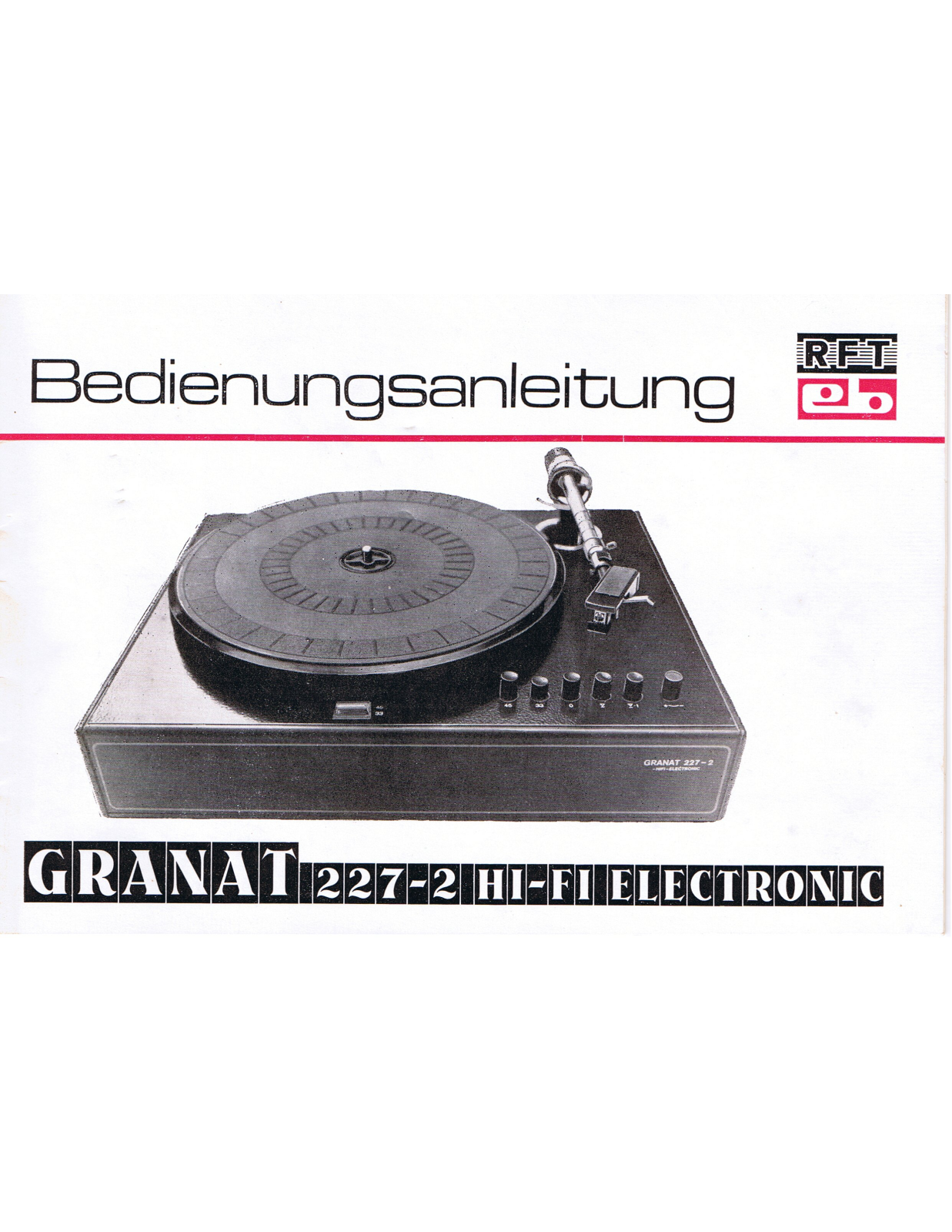 RFT Granat 227-2 User guide - ManualMachine.com
