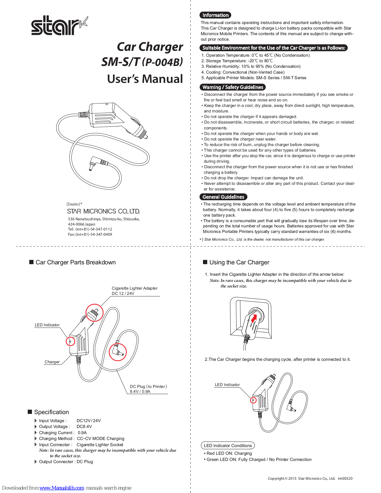 Star Micronics SM-S/T User Manual - ManualMachine.com